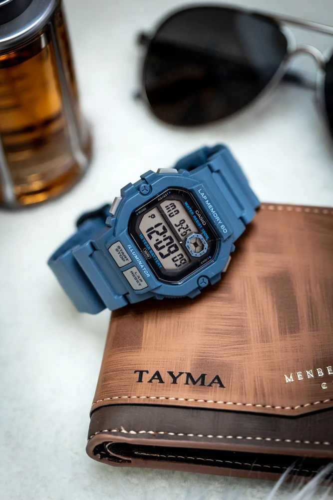 CASIO sportinis vyriškas laikrodis WS-1400H-2A + dėžutė (zd271b)