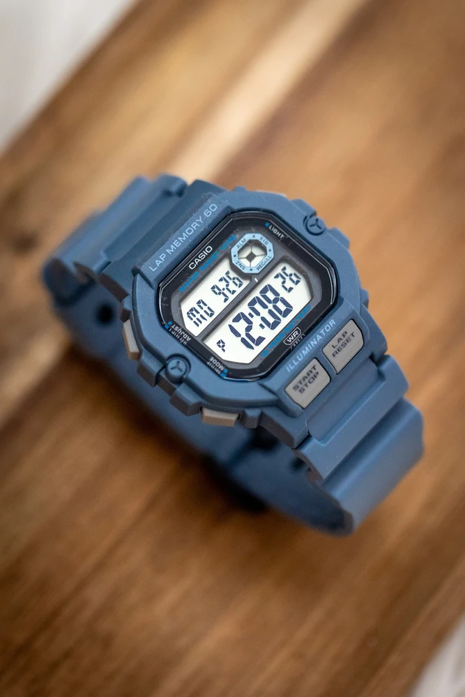CASIO sportinis vyriškas laikrodis WS-1400H-2A + dėžutė (zd271b)