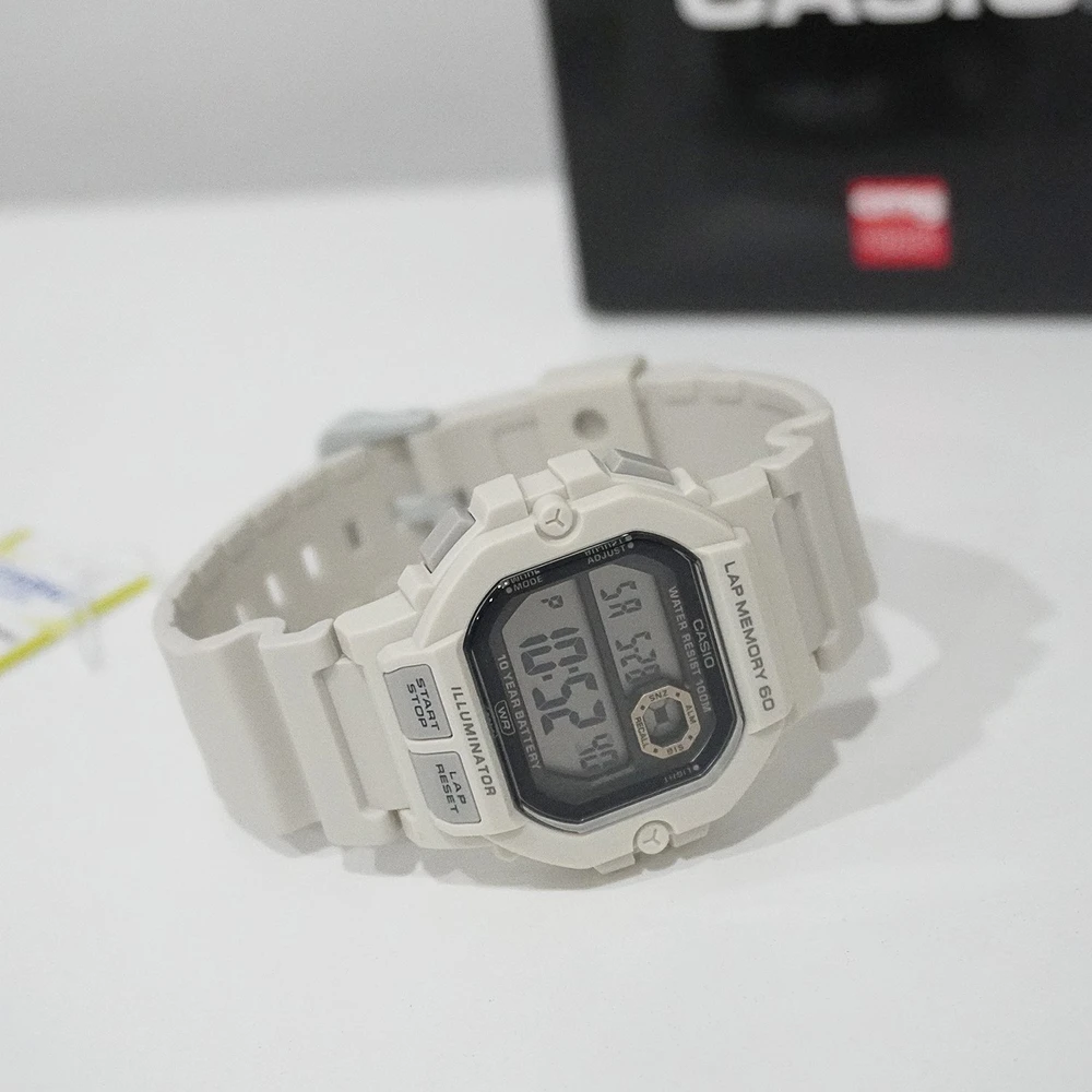 CASIO sportinis vyriškas laikrodis WS-1400H-8A + dėžutė (zd271d)