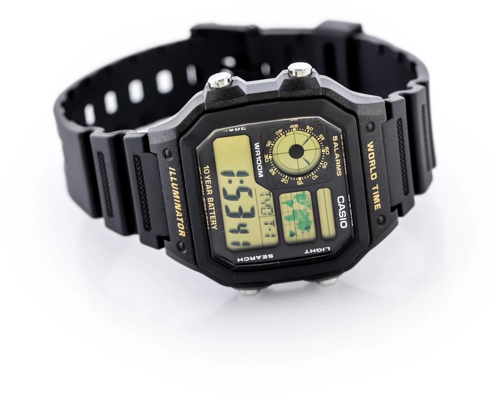 CASIO Sports vyriškas LAIKRODIS AE-1200WH-1B + BOX (zd146c)