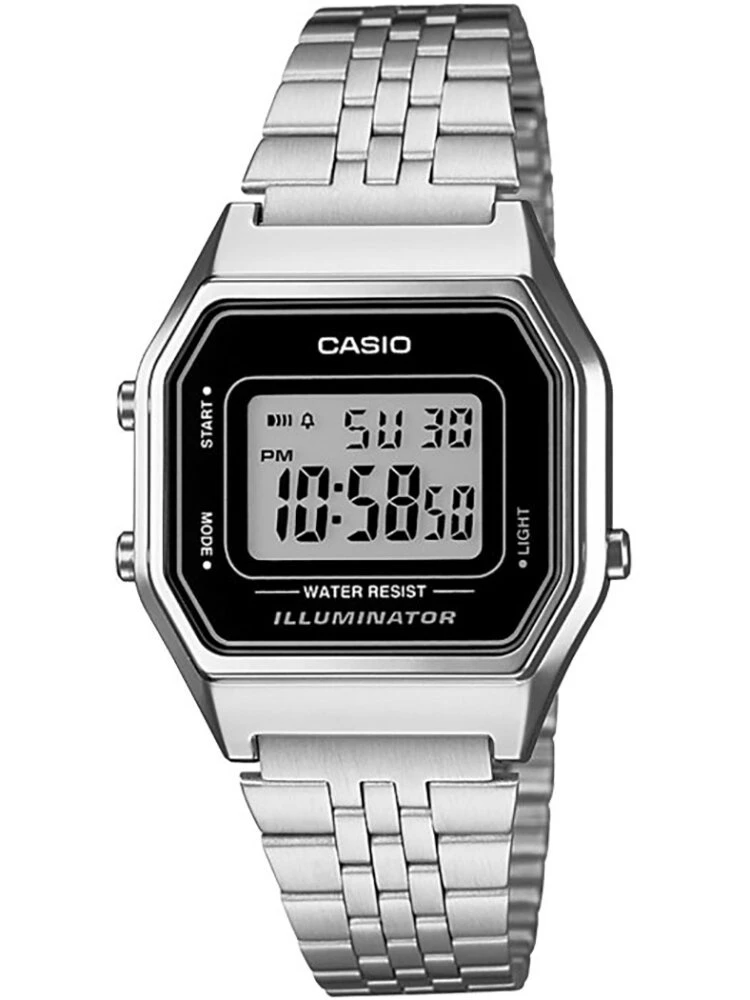 CASIO VINTAGE LA680WA-1 MOTERINIS LAIKRODIS (zd631a) + DĖŽUTĖ