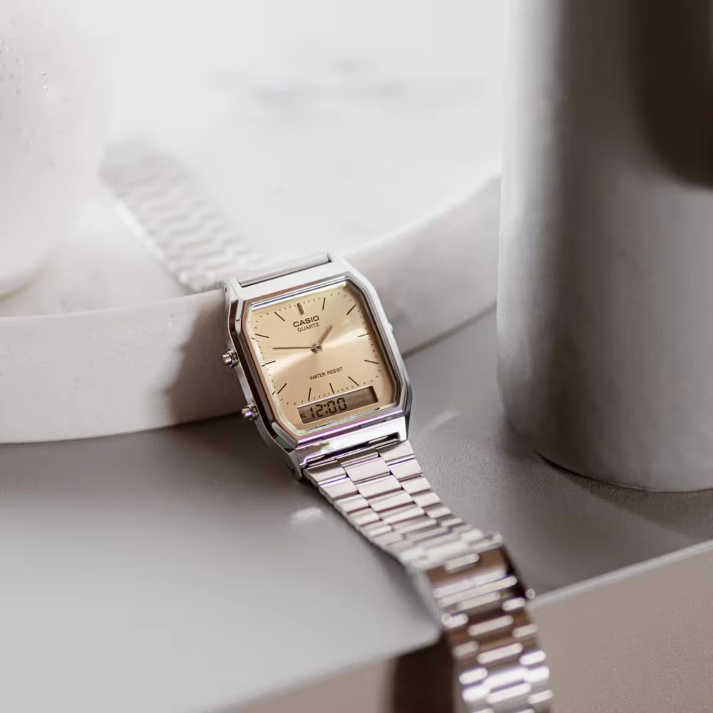 CASIO VINTAGE UNISEX LAIKRODIS AQ-230A-4AMQYDF + DĖŽUTĖ