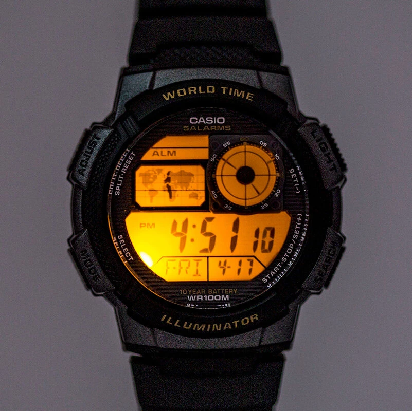 VYRIŠKAS LAIKRODIS CASIO AE-1000W 4AV (zd073c) - WORLD TIME