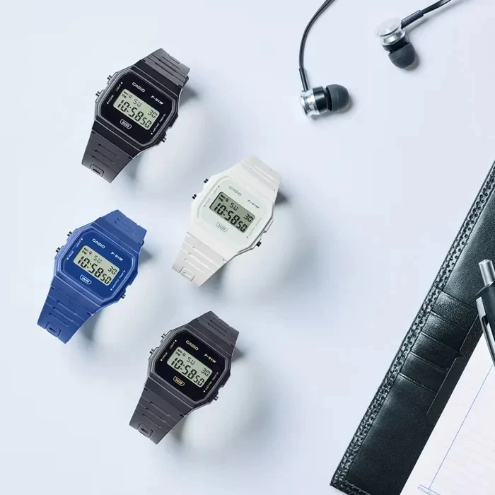 Laikrodis CASIO MEN'S WATCH F-91WB-1ADF + BOX