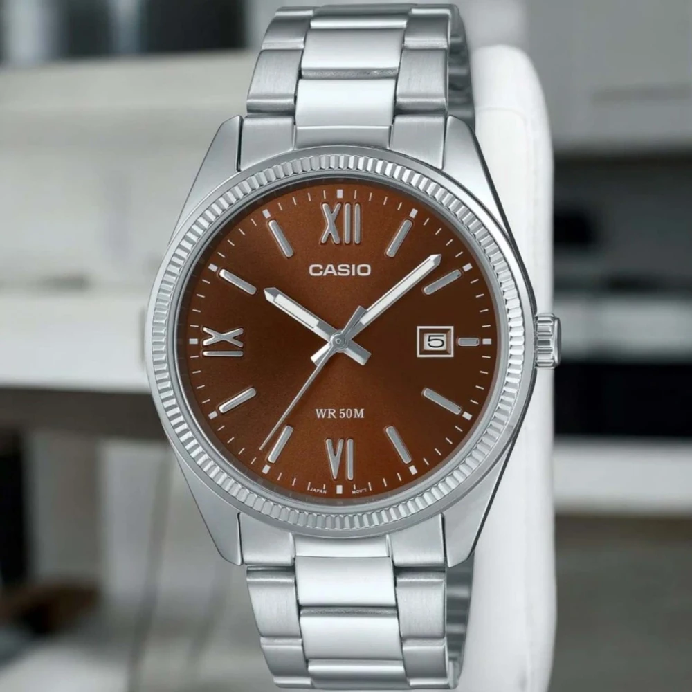 VYRIŠKAS LAIKRODIS CASIO MTP-1302DD-5A (zd072p) + DĖŽĖ