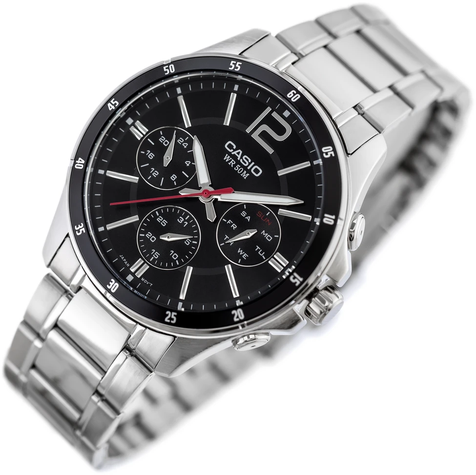 Laikrodis CASIO MEN'S WATCH MTP-1374D-1AV (zd063b) + BOX