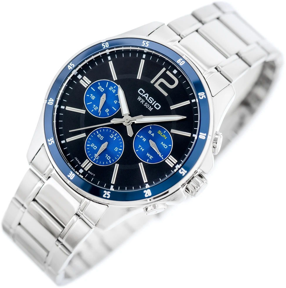 Vyriškas laikrodis CASIO MTP-1374D-2AV (zd063c) + BOX