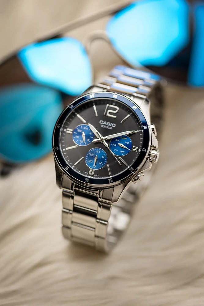 Vyriškas laikrodis CASIO MTP-1374D-2AV (zd063c) + BOX