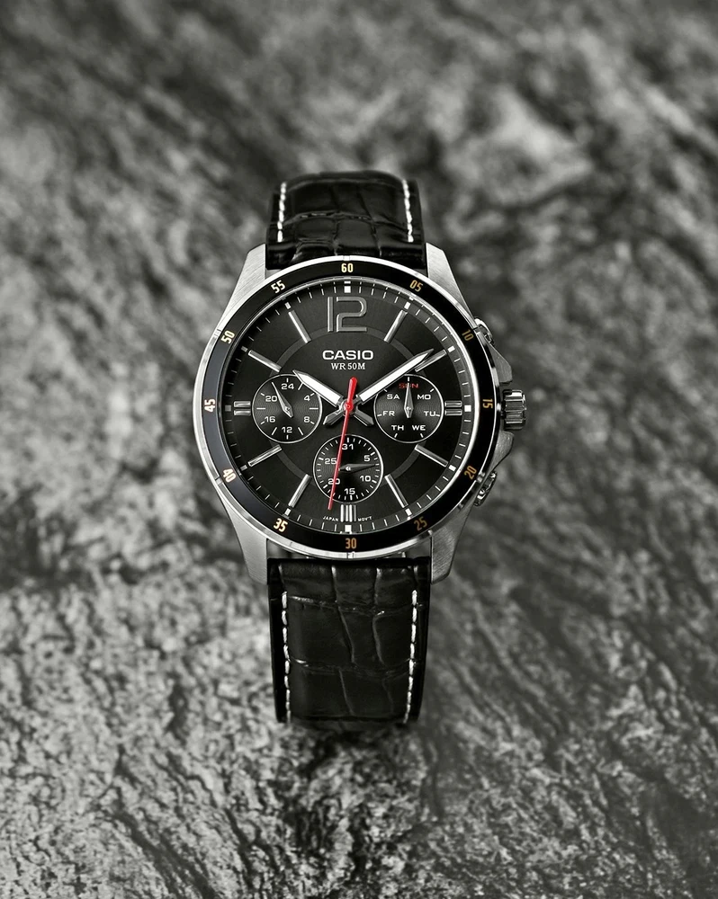 Laikrodis vyrams CASIO MTP-1374L 1AV (zd064b) + dėžutė