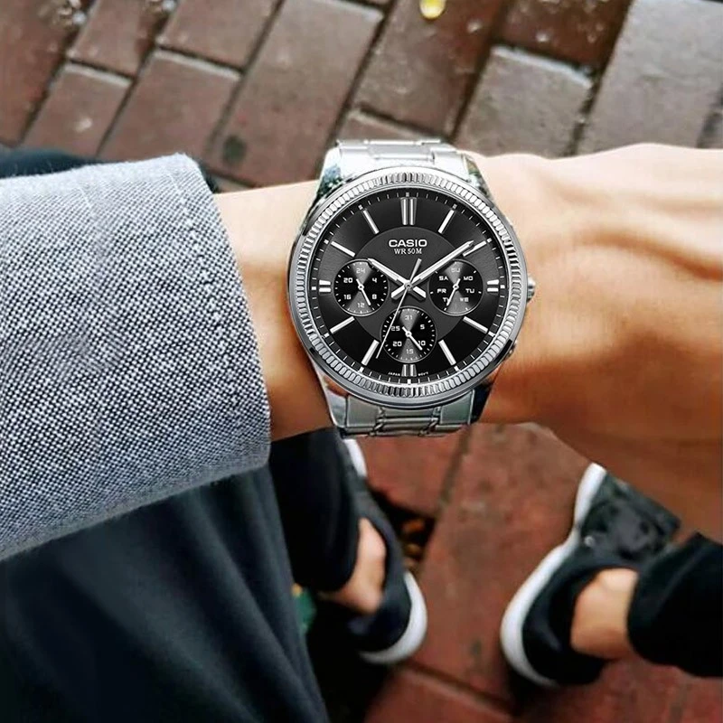 Laikrodis CASIO MEN'S WATCH MTP-1375D-1AVDF (zd112b) + BOX