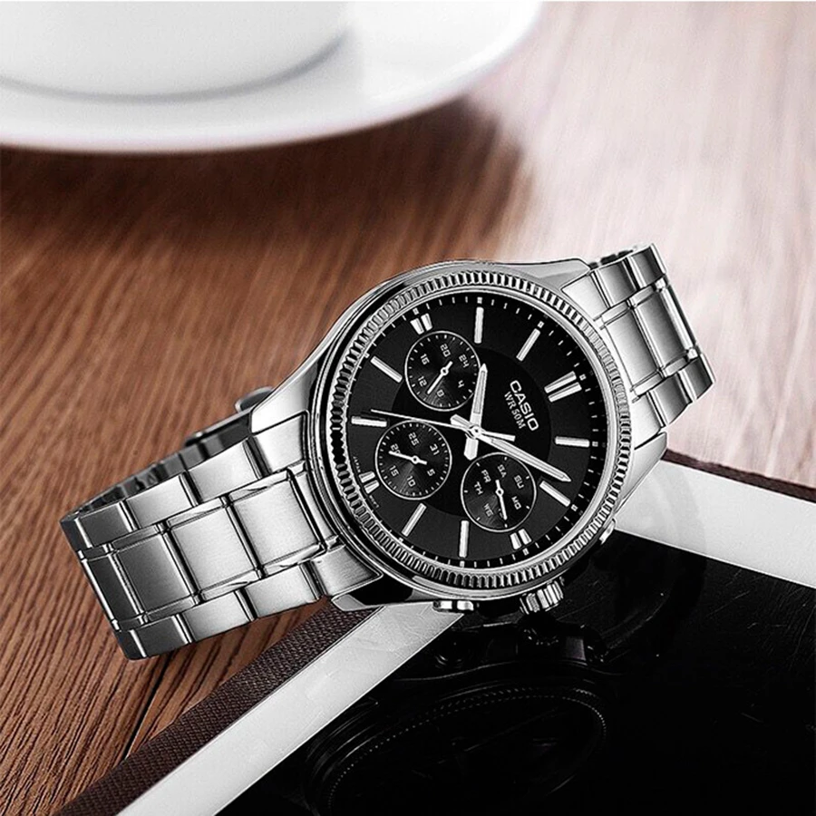 Laikrodis CASIO MEN'S WATCH MTP-1375D-1AVDF (zd112b) + BOX