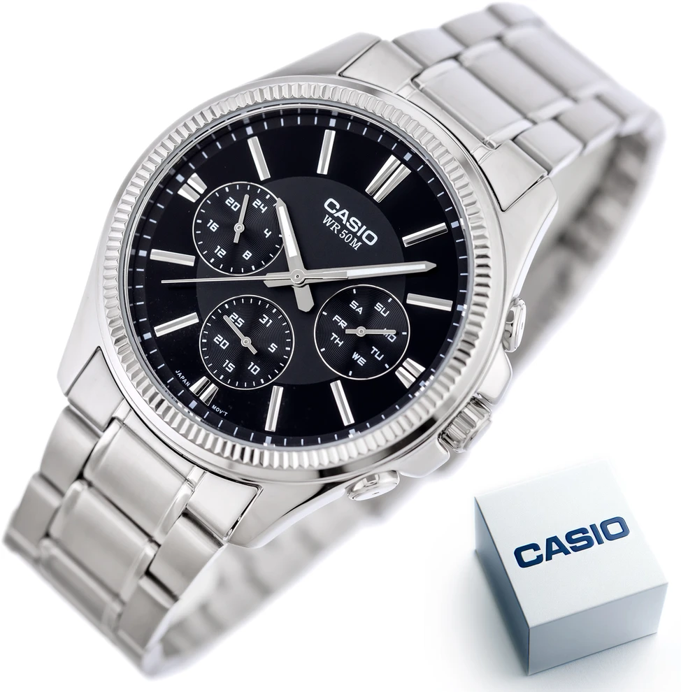 Laikrodis CASIO MEN'S WATCH MTP-1375D-1AVDF (zd112b) + BOX