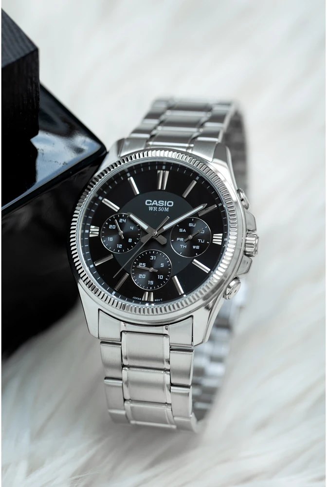 Laikrodis CASIO MEN'S WATCH MTP-1375D-1AVDF (zd112b) + BOX
