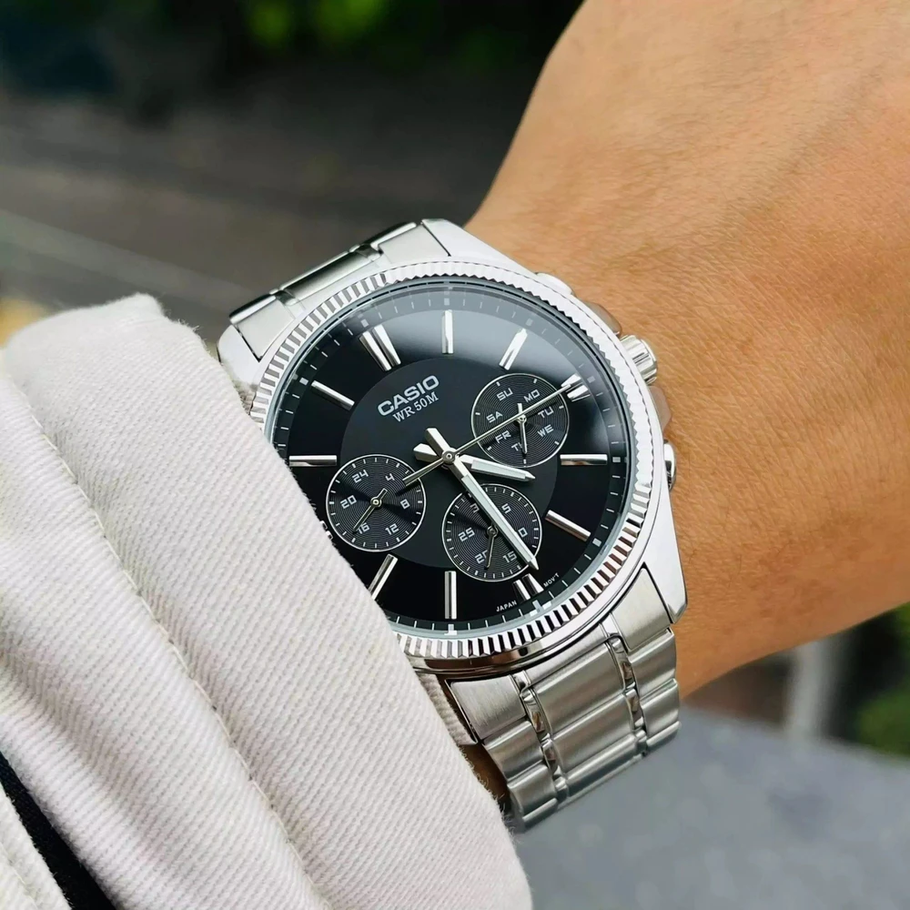 Laikrodis CASIO MEN'S WATCH MTP-1375D-1AVDF (zd112b) + BOX