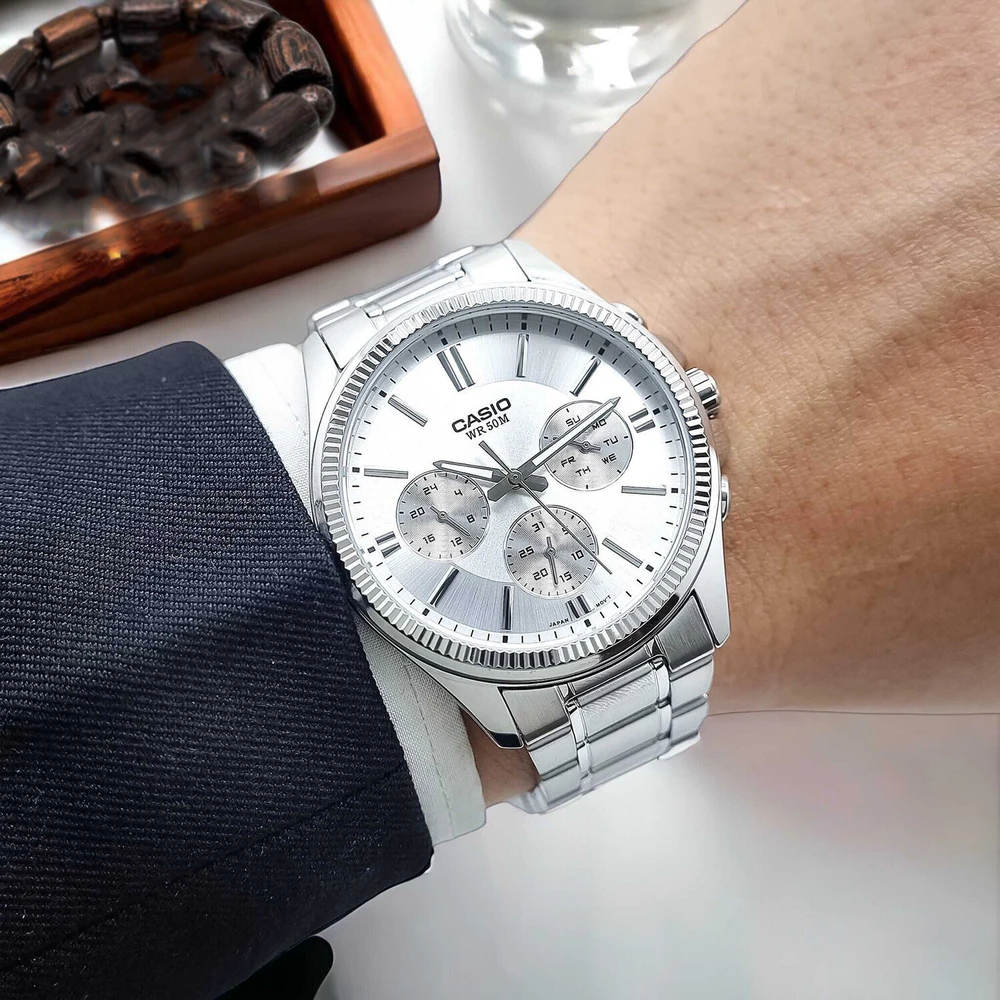 CASIO VYRIŠKAS LAIKRODIS MTP-1375D-7A + DĖŽUTĖ