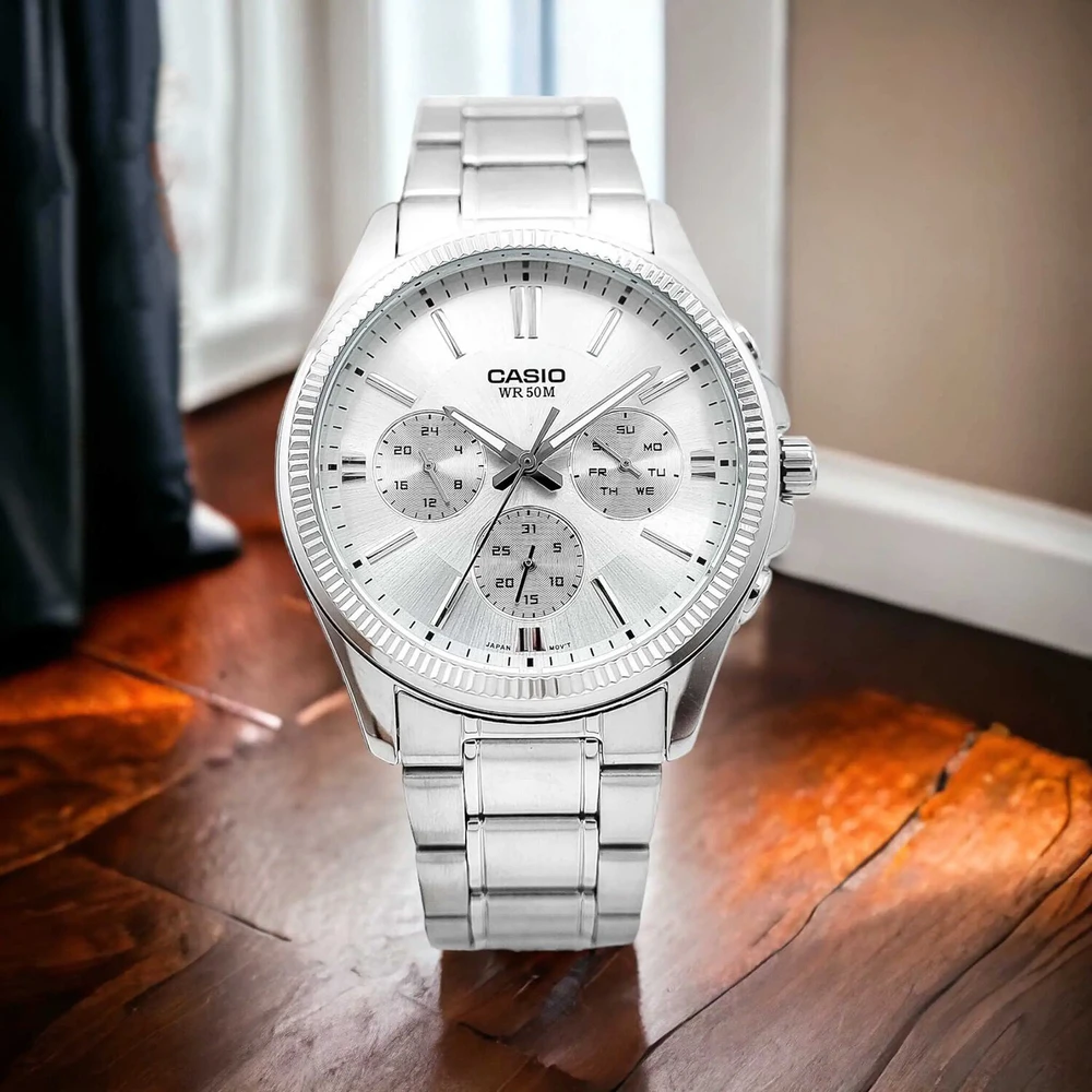 CASIO VYRIŠKAS LAIKRODIS MTP-1375D-7A + DĖŽUTĖ