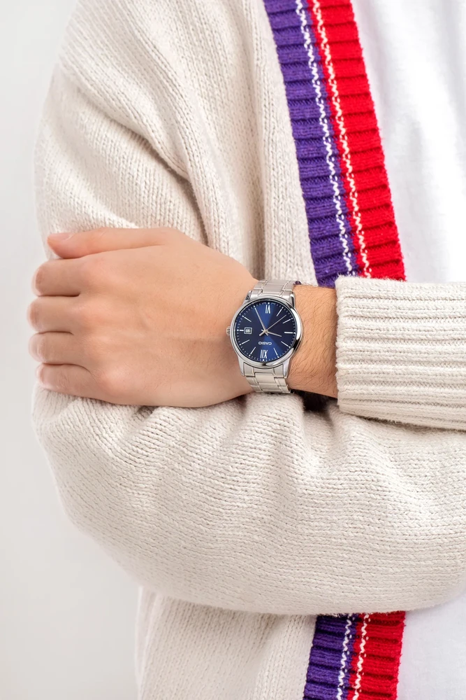 Vyriškas laikrodis CASIO MTP-V002D-2B3 + BOX