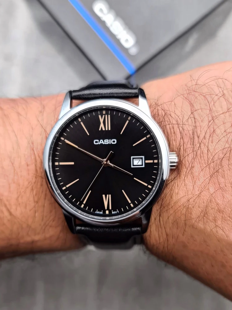 VYRIŠKAS LAIKRODIS CASIO MTP-V002L-1B3 + BOX (zd224a)