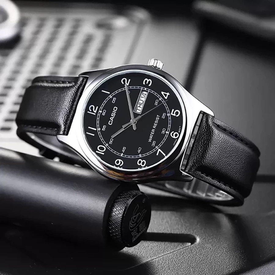 Vyriškas laikrodis CASIO MTP-V006L-1B2 (zd210c) + BOX