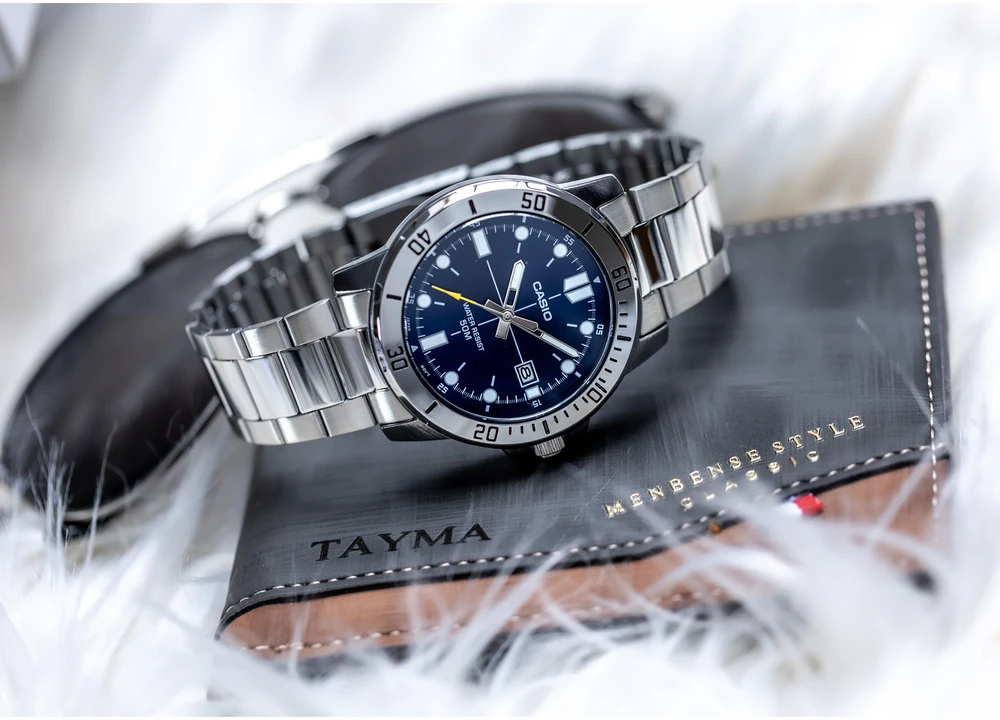 Laikrodis CASIO MEN'S WATCH MTP-VD01D-2E (zd185c) + BOX