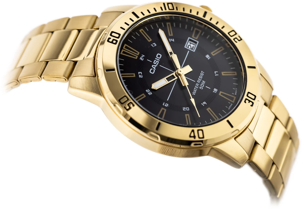 Laikrodis CASIO MALE WATCH MTP-VD01G-1CVUDF (zd185d) + BOX