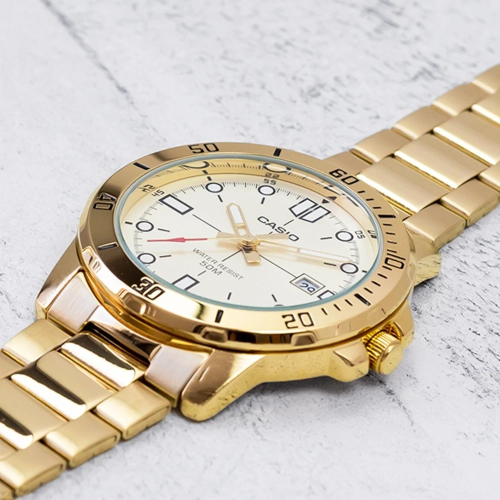 Laikrodis CASIO MEN'S WATCH MTP-VD01G-9E (zd185d) + BOX