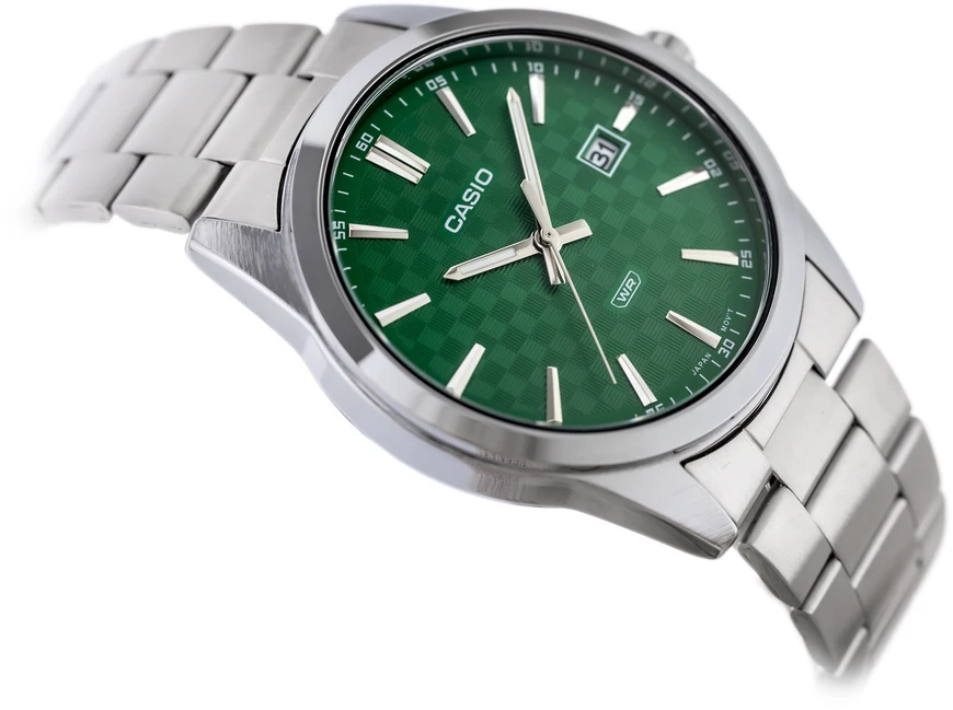 Laikrodis CASIO MEN'S WATCH MTP-VD03D-3A1 Žalias + BOX