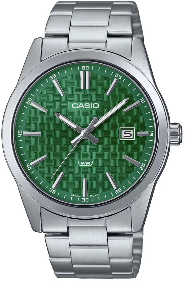 Laikrodis CASIO MEN'S WATCH MTP-VD03D-3A1 Žalias + BOX
