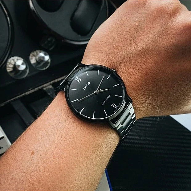 Casio vyriškas laikrodis MTP-VT01B-1B + dėžutė
