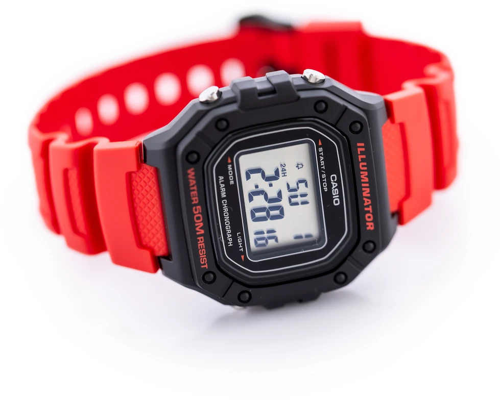 Laikrodis vyrams CASIO W-218H-4B + dėžutė