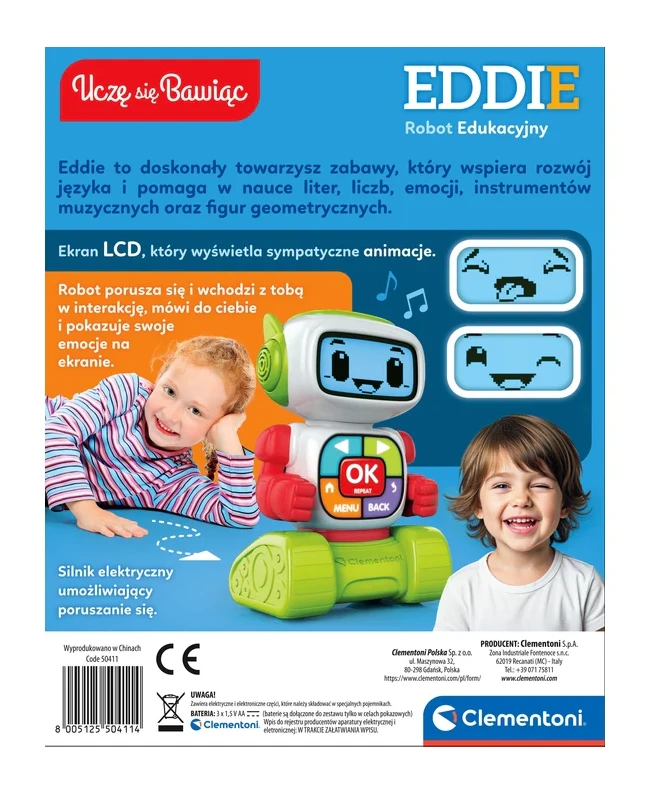 Clementoni Eddie edukacinis robotas