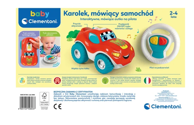 Nuotoliniu būdu valdomas automobilis Clementoni 50803