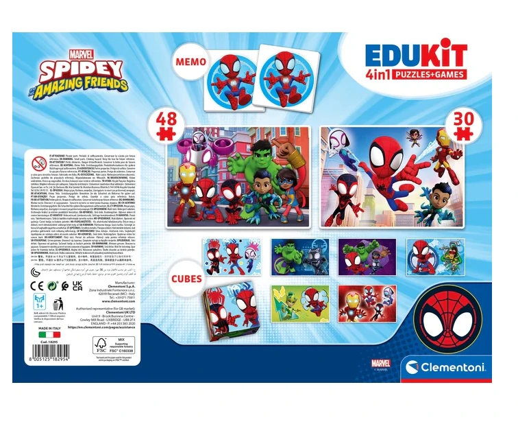 Dėlionės komplektas Clementoni Spidey 18295, 24 cm x 17 cm