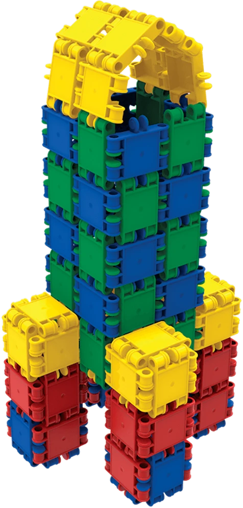 Clics toys Konstruktorius - CLICS CB411 Rollerbox 15in1 377 Multicolour dalių
