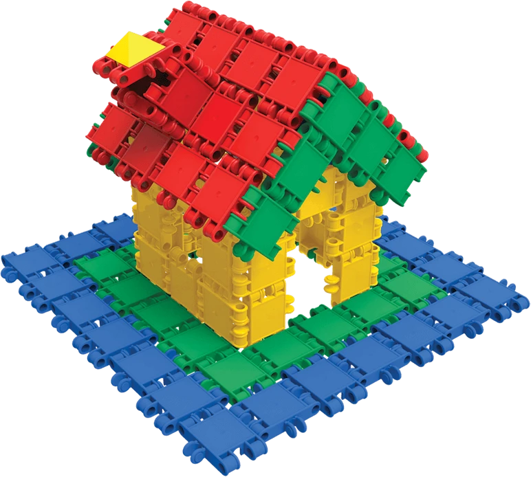 Clics toys Konstruktorius - CLICS CB411 Rollerbox 15in1 377 Multicolour dalių