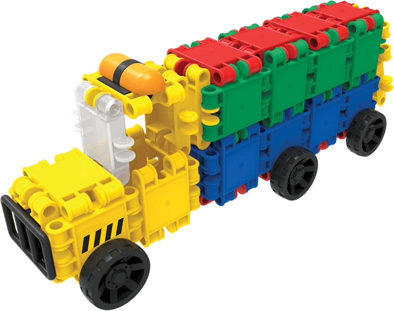 Clics toys Konstruktorius - CLICS CB411 Rollerbox 15in1 377 Multicolour dalių