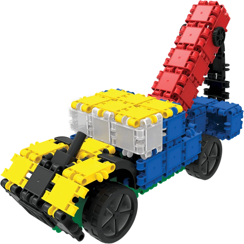 Clics toys Konstruktorius - CLICS CB411 Rollerbox 15in1 377 Multicolour dalių