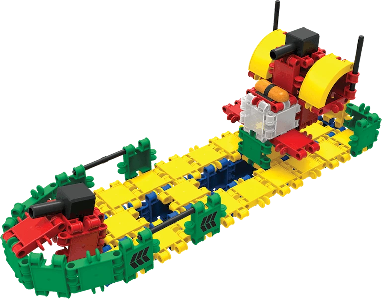 Clics toys Konstruktorius - CLICS CB411 Rollerbox 15in1 377 Multicolour dalių