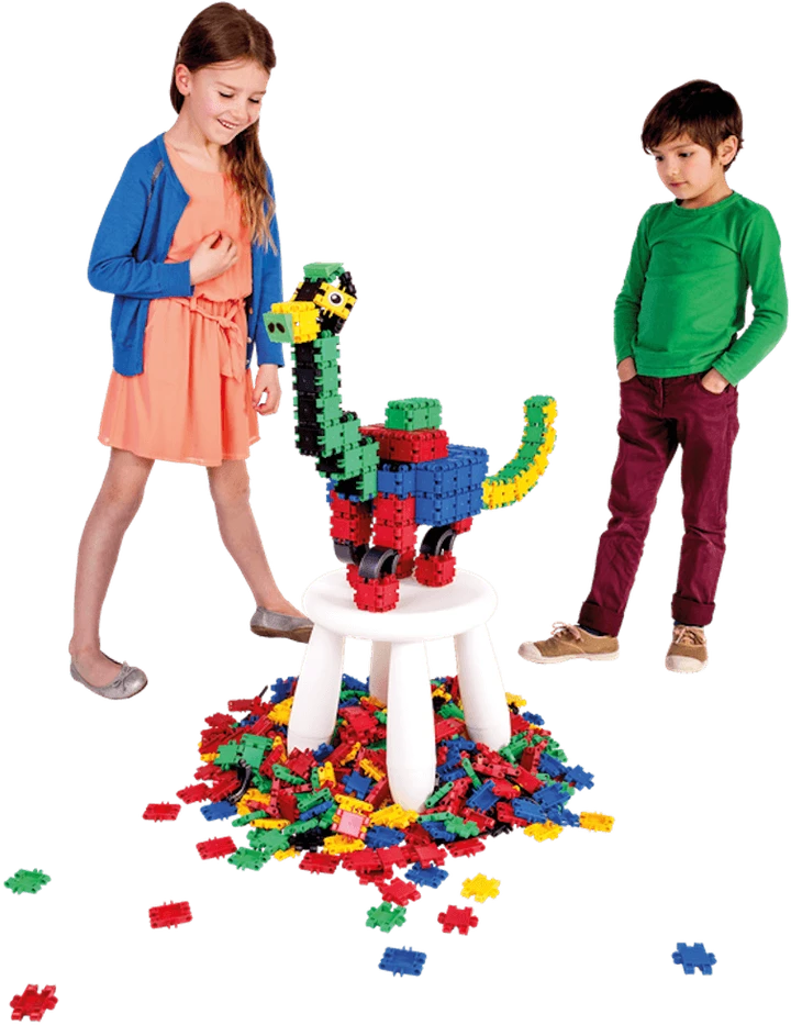 Clics toys Clics Nano Clics Didelis edukacinių konstruktorių rinkinys 25 modeliai, 750 dalių, vaikams nuo 3 metų, patvarus polipropilenas