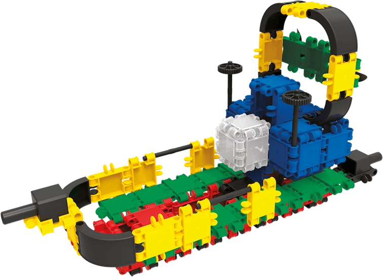 Clics toys Clics Nano Clics Didelis edukacinių konstruktorių rinkinys 25 modeliai, 750 dalių, vaikams nuo 3 metų, patvarus polipropilenas