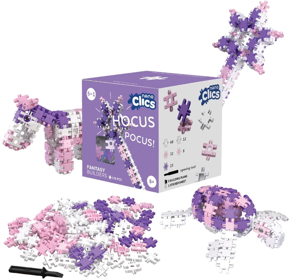 Clics toys Konstruktorius Nano Clics Fantasy Builders, 125 dalys