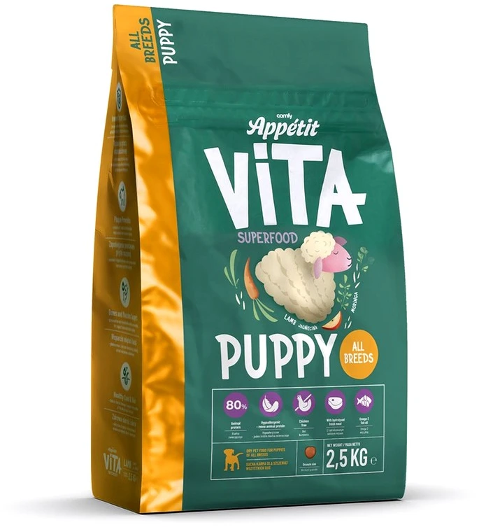 Aquael Comfy Appetit Vita Puppy ėriena 2,5kg