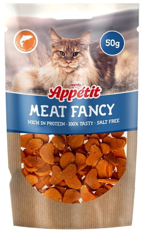 Comfy Appetit Fancy skanėstai Lašišos (85%) kąsneliai katėms 50g