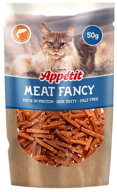 Comfy Appetit Fancy skanėstai Lašišos (85%) juostelės katėms 50g