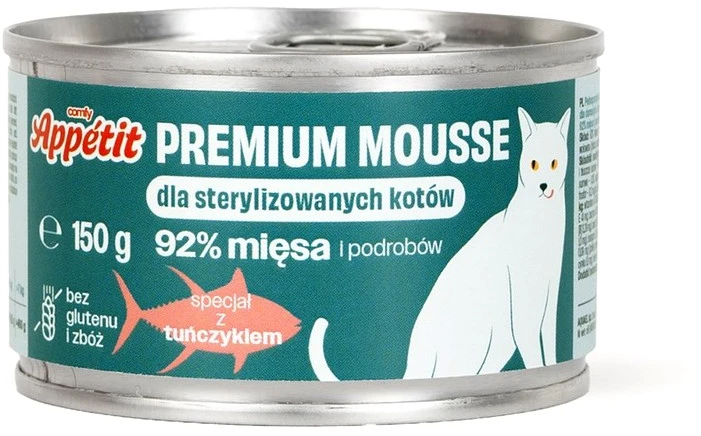 Comfy Appetit Premium Sterilized su Tunu (92%) 150g katėms