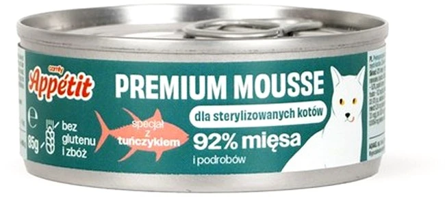 Comfy Appetit Premium Sterilized su Tunu (92%) 85g katėms