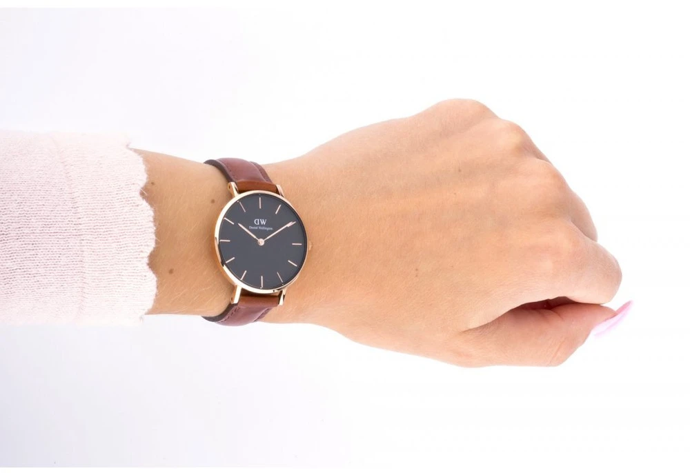 DANIEL WELLINGTON klasikinis Šefildo moteriškas LAIKRODIS DW00100169 + DĖŽĖ