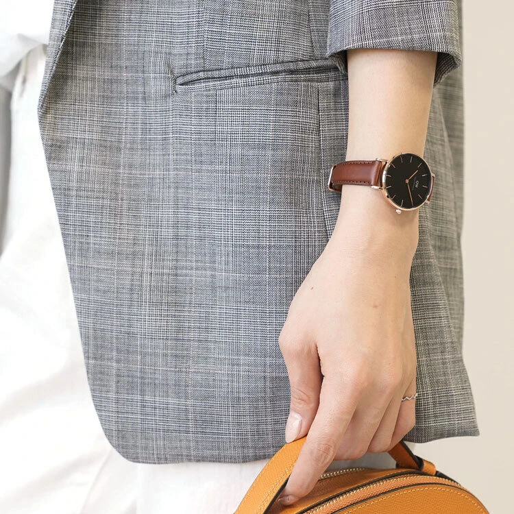 DANIEL WELLINGTON klasikinis Šefildo moteriškas LAIKRODIS DW00100169 + DĖŽĖ