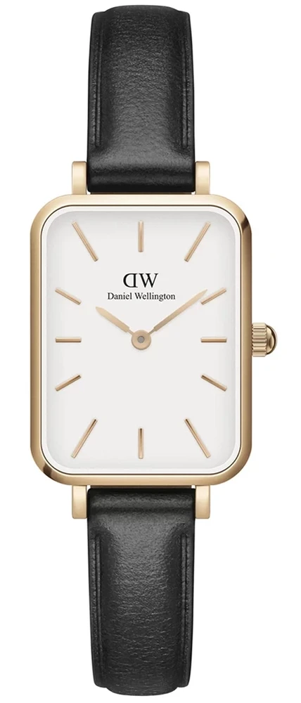 DANIEL WELLINGTON MOTERIS LAIKRODIS DW00100434 – Quadro Pressed Sheffield Gold 32mm + DĖŽĖ