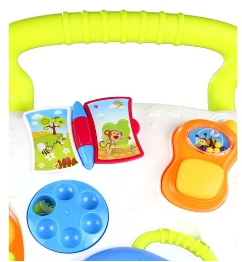Lean Toys Multifunkcinis vaikiškas stumdukas su telefonu ir pianinu